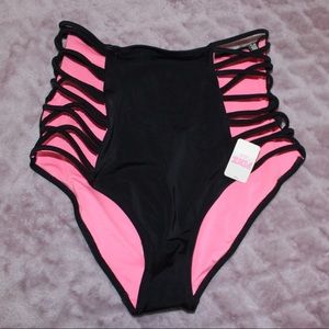 Black High Waisted Bikini Bottoms